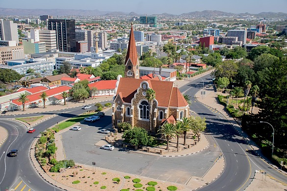 Stadtansicht von Windhoek.